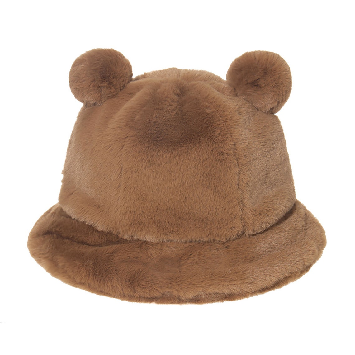 Bear Ears Bucket Hat 7 Colors Warm Plush Hat Winter Hat Etsy