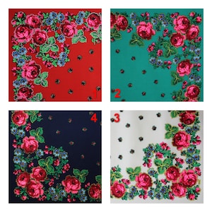 Foulard slave rouge coquelicot