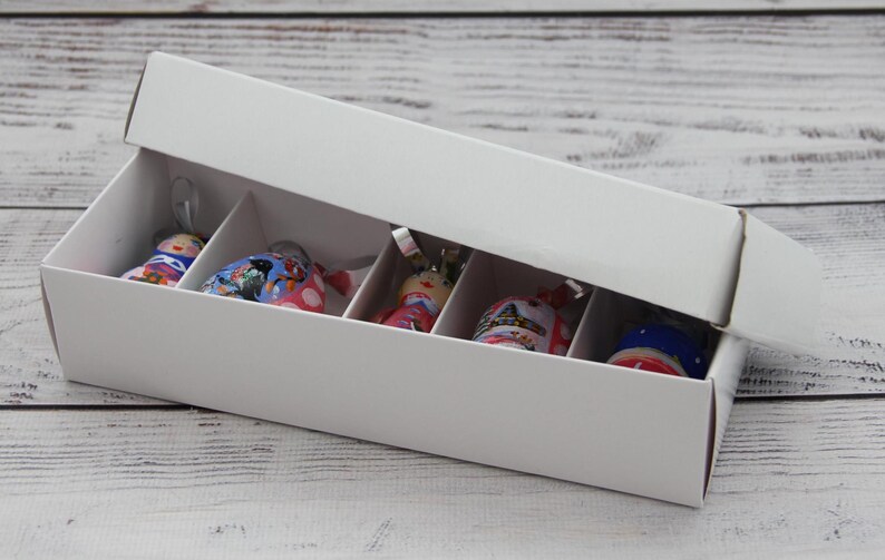 Handmade Wooden Christmas Tree Decorations Hand Painted Home Decor