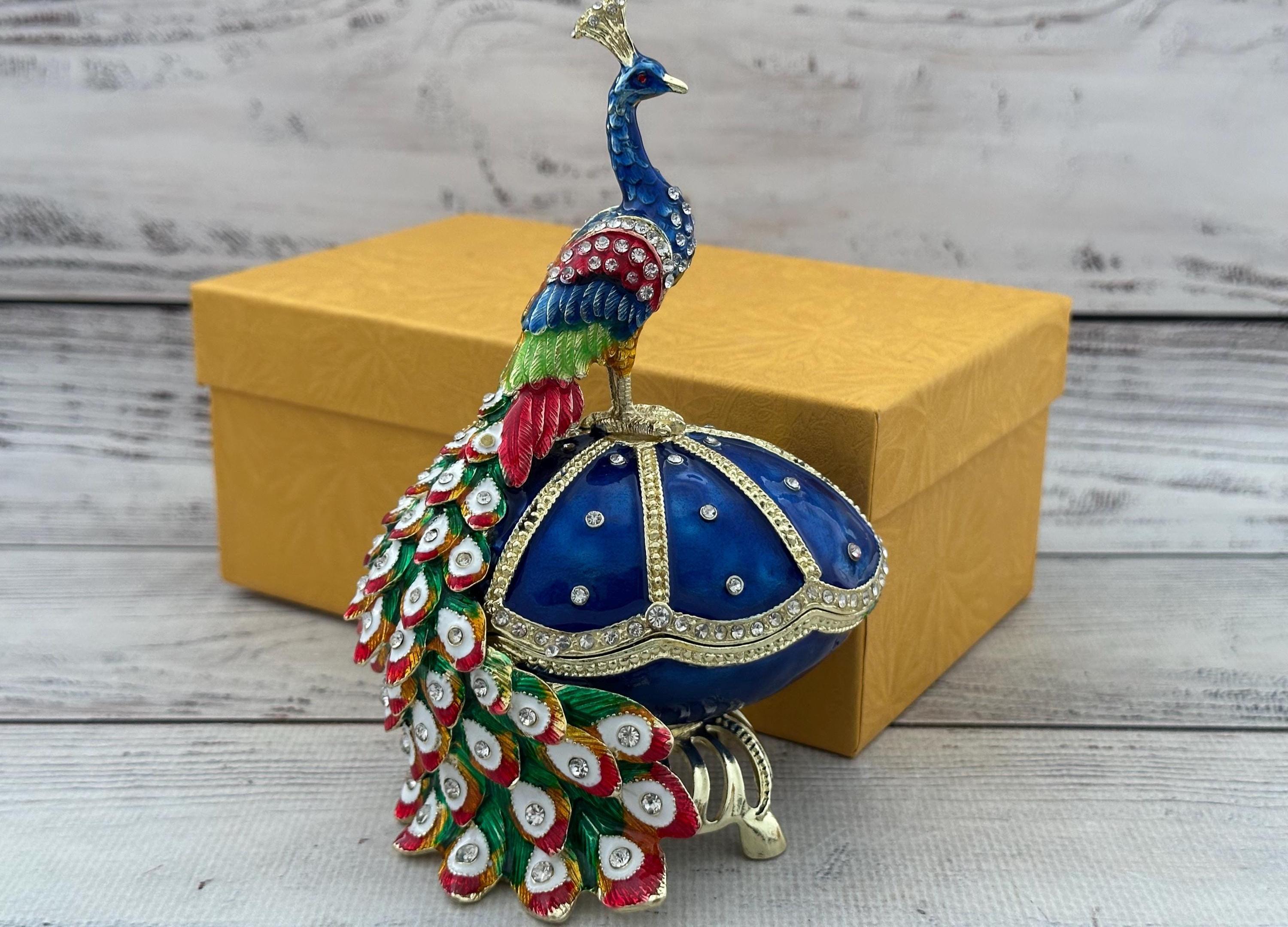 Peacock Crystal Figurine Swarovski - Etsy