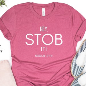 Funny Korean Meme T-Shirt, Stob It Meme Shirt, Jin Merch, Worldwide Handsome Tee, K-Pop Army Concert Group Shirt, K-Drama Fan Gift #1127