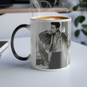 Mug modulable couleur K-Pop personnalisé, Mug magique bébé mochi, Mug K-Pop activé par la chaleur, Cadeau amusant pour et fans de K-Pop, Apobangpo Merch #1466