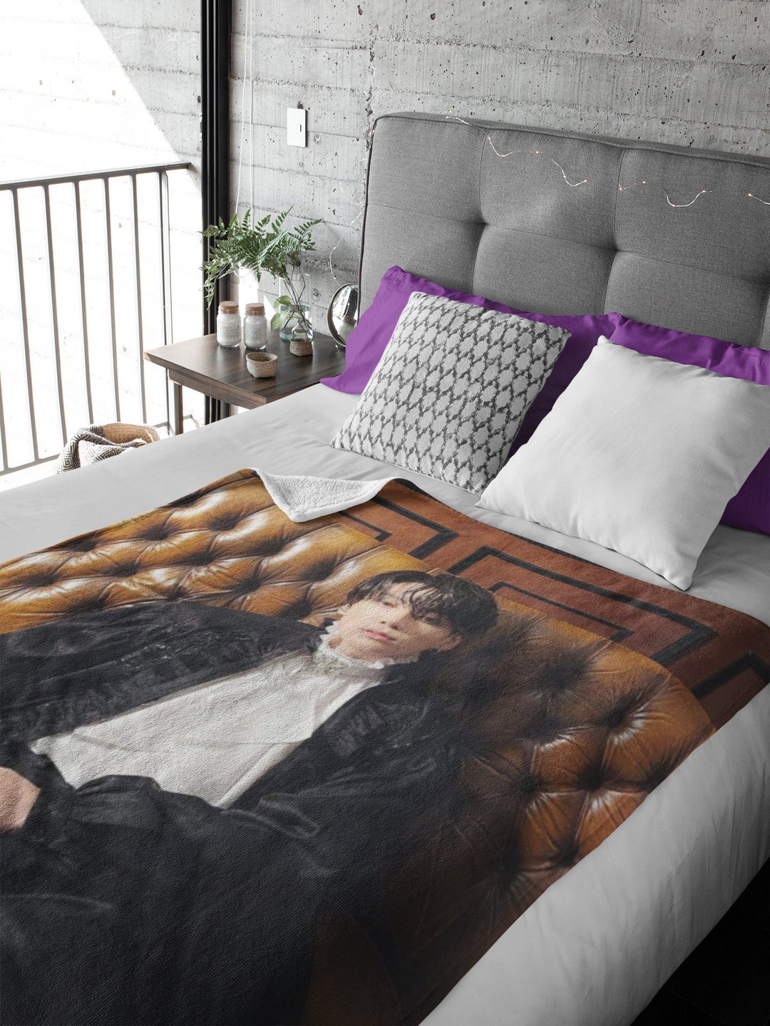 Jungkook Blanket JK Cozy Blanket Kookie Velveteen Plush Etsy