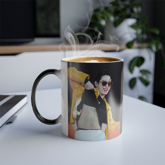 Tazza personalizzata con foto K-Pop che cambia colore, tazza