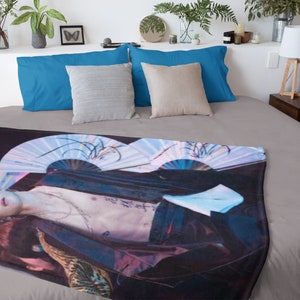 Kpop Abs Foto Decke, personalisierte KPop Samtdecke, individuelles Geschenk für Army und K-Pop Fans, Baby Mochi Namjooning, Kpop Geschenk #2228