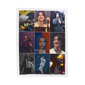 Couverture photo concert personnalisée, couverture en velour de concert de la tournée mondiale de l'armée, cadeau personnalisé pour l'armée et les fans de K-Pop, cadeau merchandising armée #2270