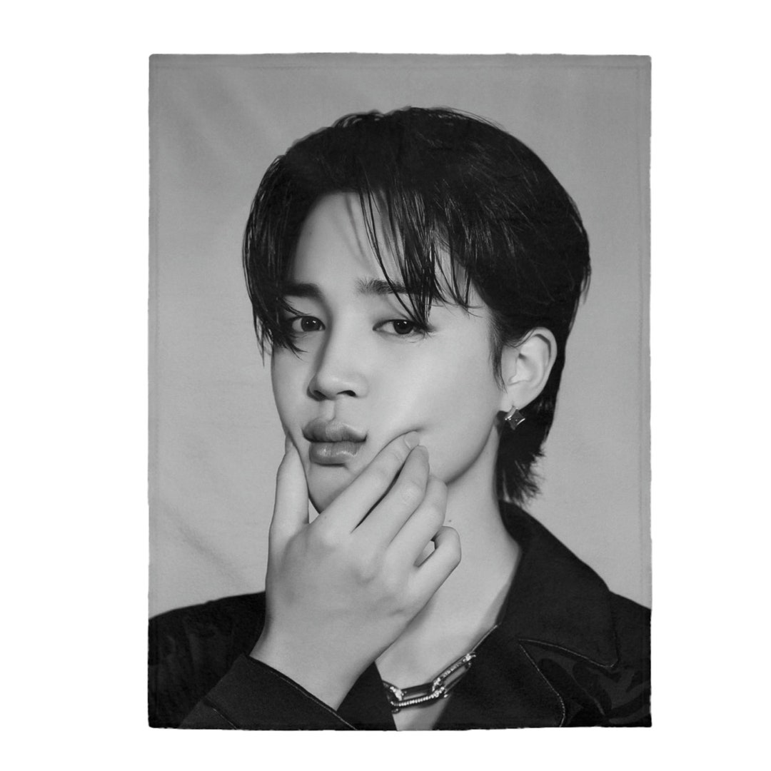 Personalized Photo Blanket PJM Black and White Velveteen Etsy