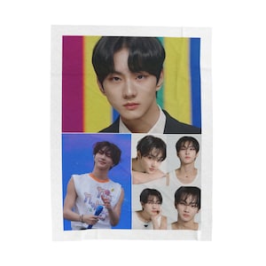 Couverture photo Jungwon, couverture en velours Yang Jangwon, cadeau personnalisé pour les fans d'Engene et de K-Pop, Heeseung Jake Suno Sunghoo Niki Merch # 2401