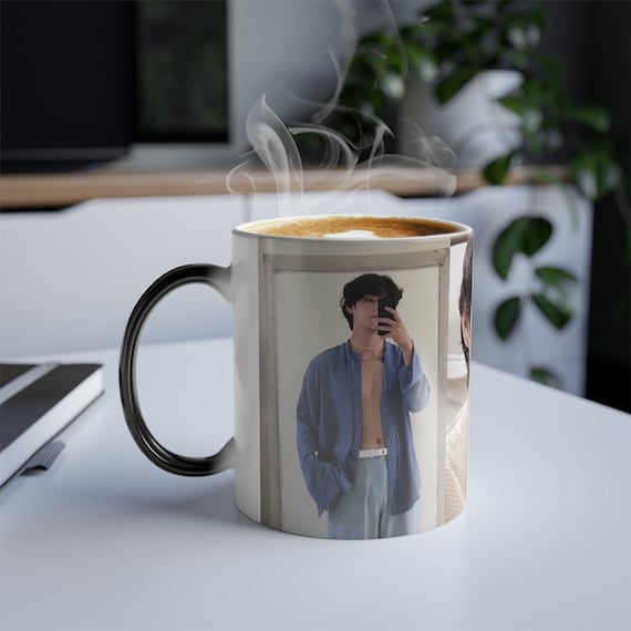 Custom Color-changing Mug, Heat-activated Magic Mug, Gift for Army and  K-pop Fan, Customized Army Gift 1705 