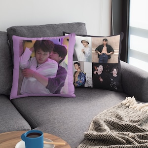 Coussin photo JiKook, coussin photo K-Pop personnalisé, cadeau Kpop militaire # 2415