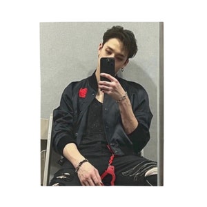 Cobertor fotográfico Bang Chan Selca, cobertor de veludo Stray Kids, presente personalizado para estadias e fãs de K-Pop, Hyunjin Felix Lee conhece Changbin #2227