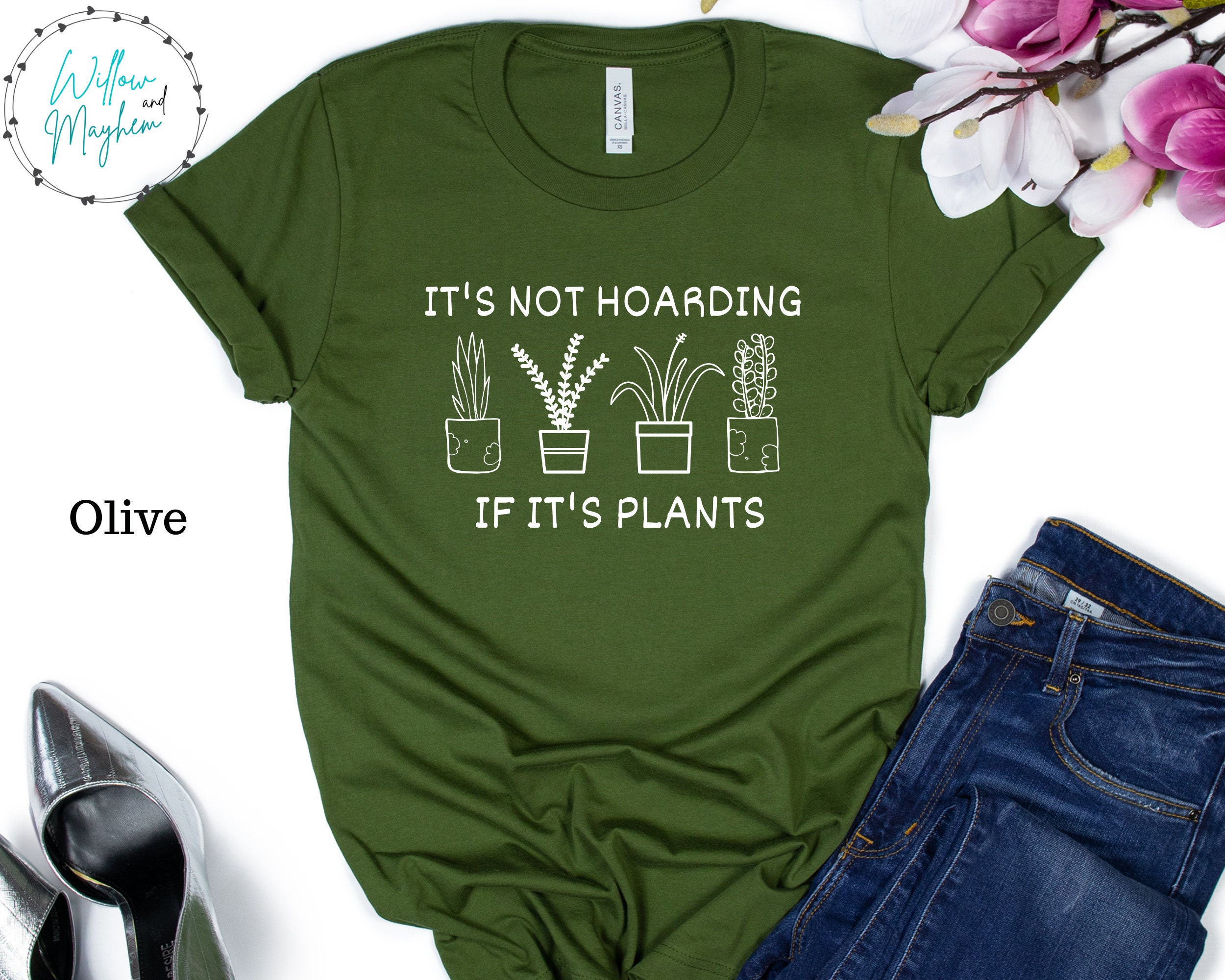 It's Not Hoarding If It's Plants Shirt Crazy Plant | Etsy