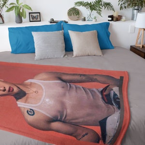 Coperta fotografica di Jackson Wang, coperta di velluto Got7Jackson Wang, regalo personalizzato per fan di Ahgase e K-Pop, coperta coreana n. 2340