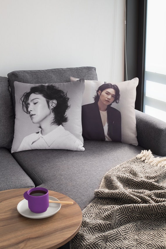 Custom Kpop Throw Pillow Army Square Polyester Pillow Korean