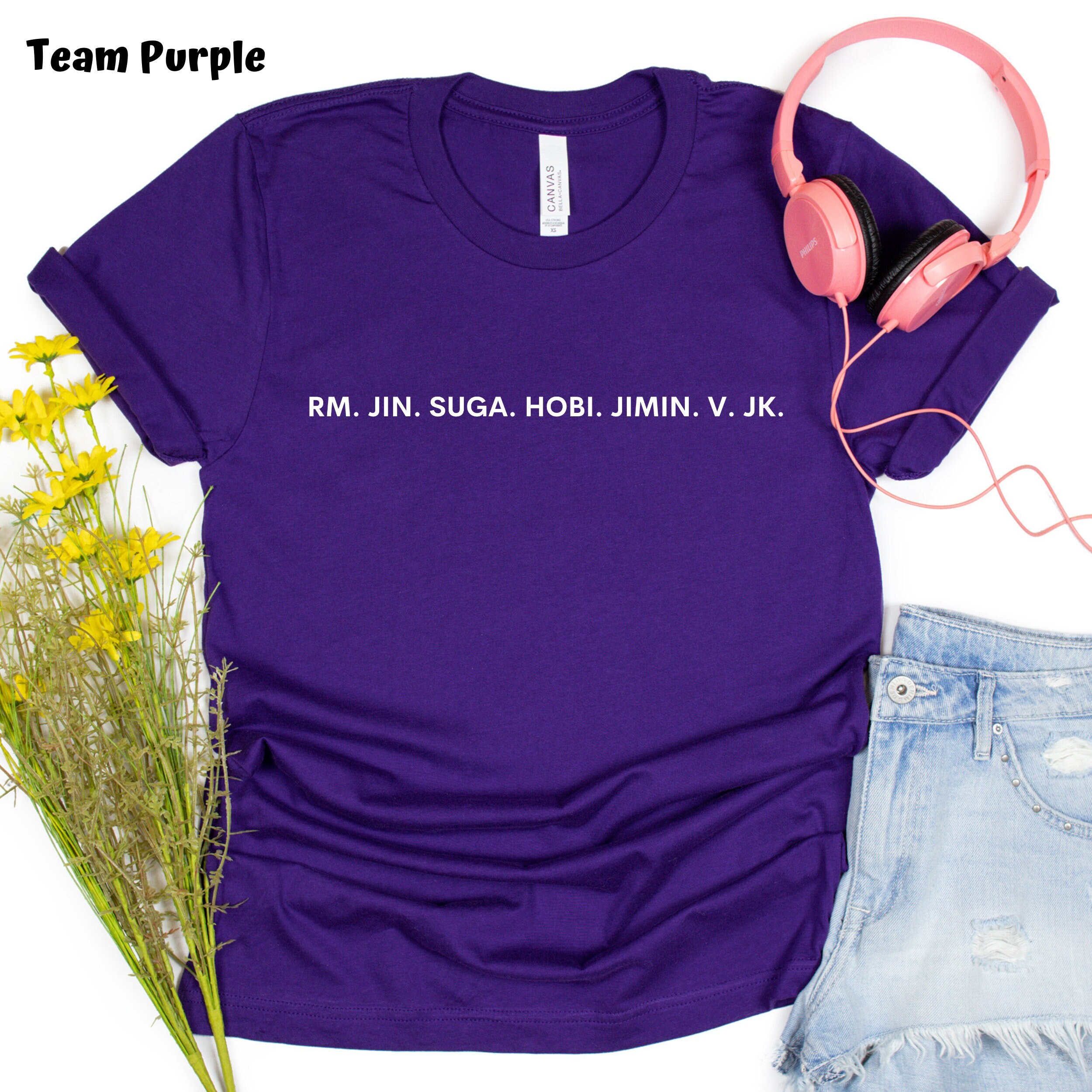 Bangtan Ot7 Shirt Kim Namjoon Kim Seokjin Min Yoongi Jung - Etsy Finland