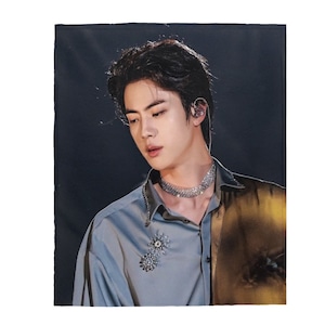 K-Pop Throw Blanket, Worldwide Handsome Soft Velveteen Plush Blanket, Gift For Army and K-Pop Fan, WWH Funny Meme Gift, Namjooning  #1575