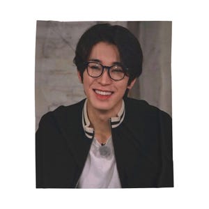 Coperta con foto Wonwoo, coperta in velluto a coste Wonwoo personalizzata con foto del fidanzato, regalo per fan di SVT Carats, regalo per fan del K-Pop n. 2544