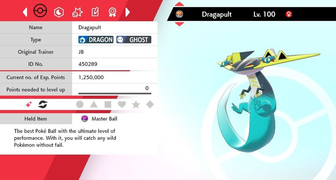 Shiny Dragapult Sword and Shield Perfect Stats 100 Legal Etsy