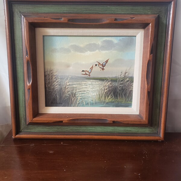 Duck painting,signed
