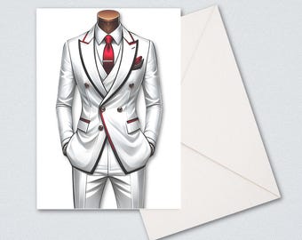 WEDDING Time to Suit Up - Will You Be My Groomsman Greeting Card Fun Wedding Cards for Groom to Ask Groomsmen