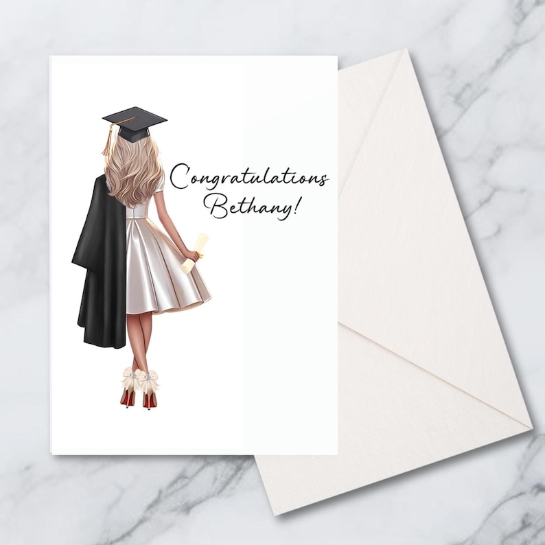 Graduation Greeting Card Custom Personalized: Personalized Grad ...