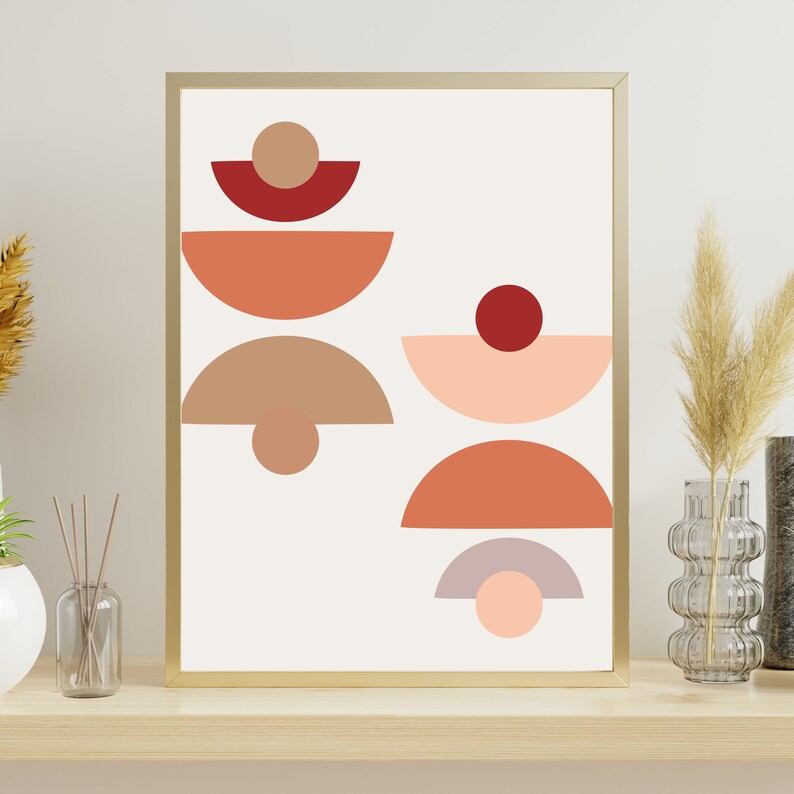 Boho Abstract Wall Art Prints, Boho Wall Art, Digital Download ...