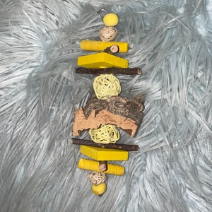and Sola Wood Chinchilla Bird or Small Animal Hanging Toy Cork Bark Kiln Dried Pine Natural Vine