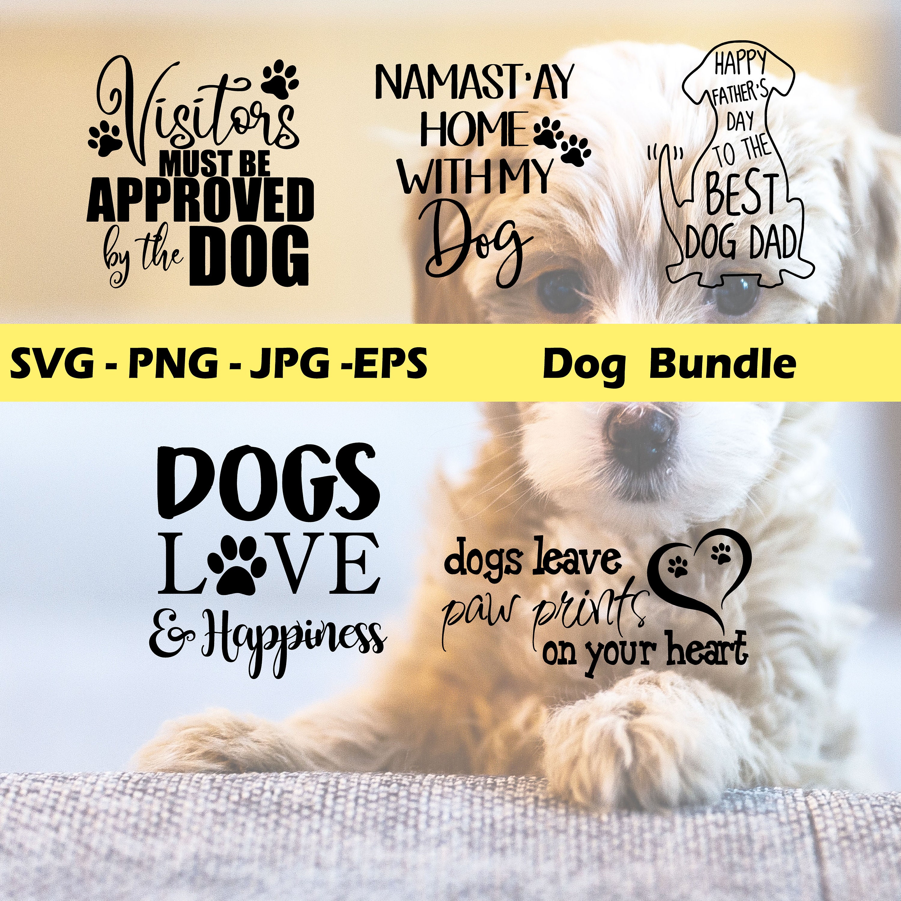Dog 25 SVG Bundle Dog Quotes SVG Dog Sayings SVG Dog | Etsy