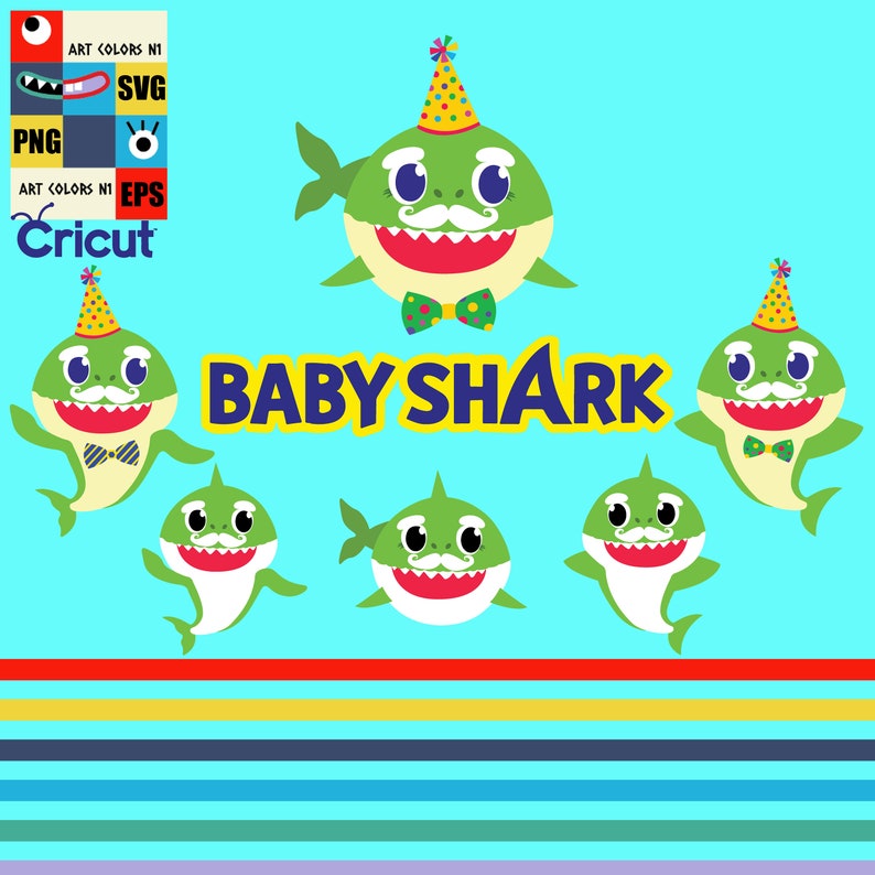 Free Free 87 Baby Shark Birthday Family Svg SVG PNG EPS DXF File