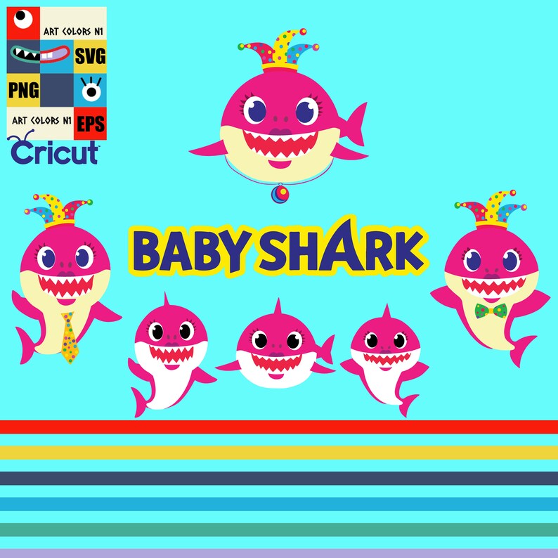 Free Free 321 Baby Shark Birthday Family Svg SVG PNG EPS DXF File