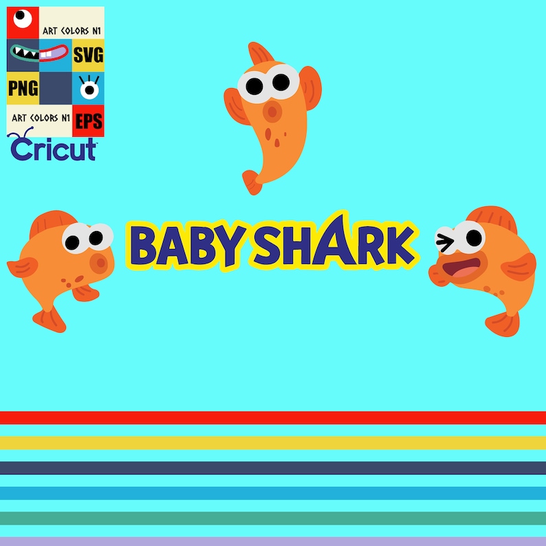 Download Baby Shark SVG Baby Shark Family SVG Birthday SVG Baby | Etsy