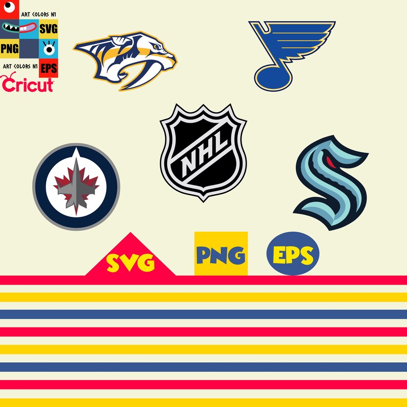 Download NHL SVG NHL Team Logos svg 2021 nhl svg bundle National | Etsy