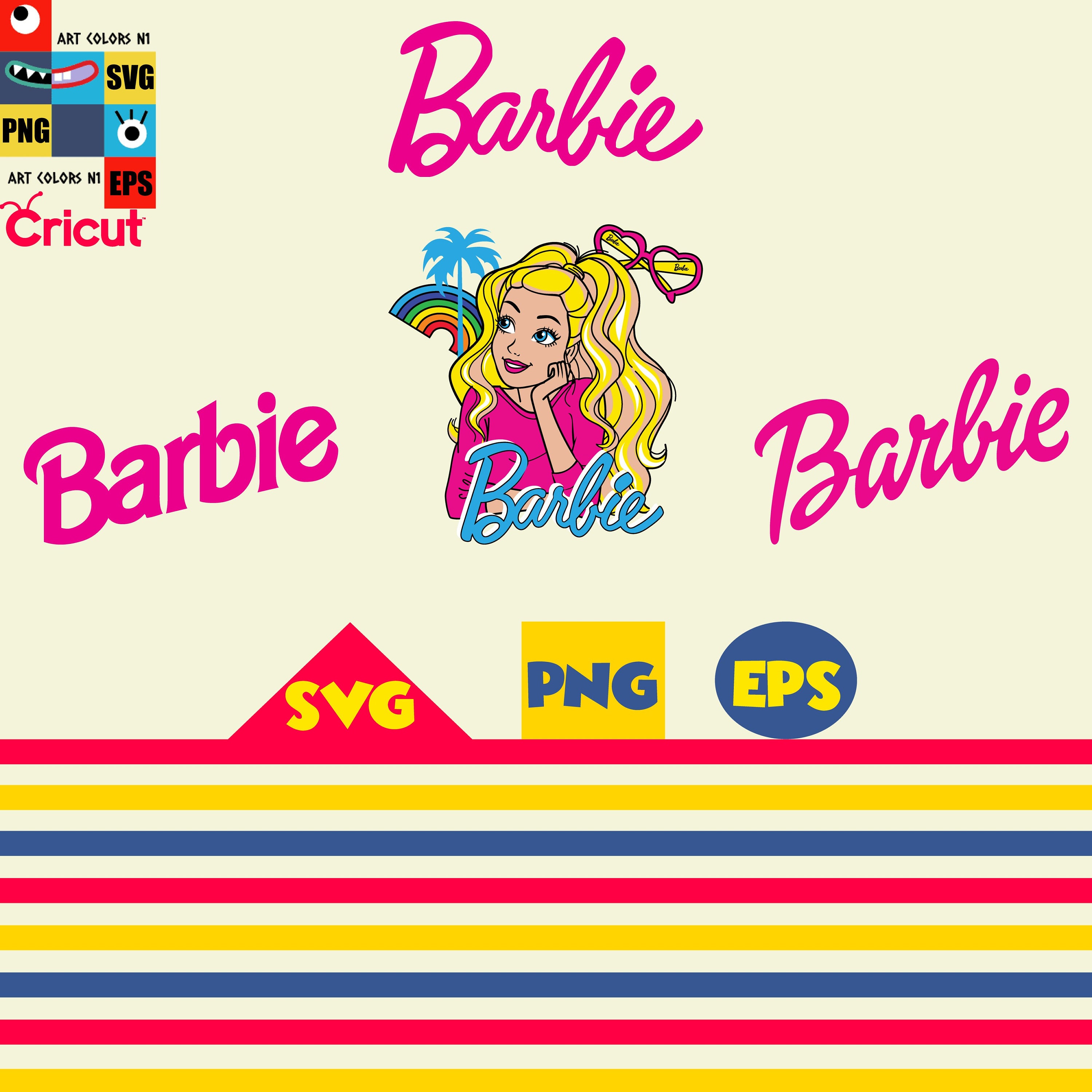 barbie and ken svg