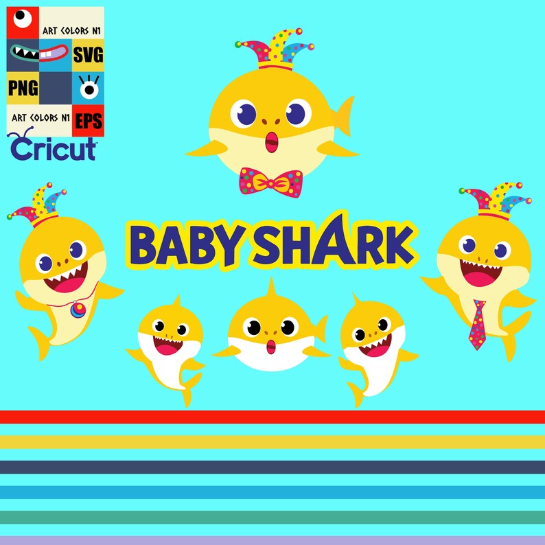 Download Baby Shark Birthday Svg - Layered SVG Cut File