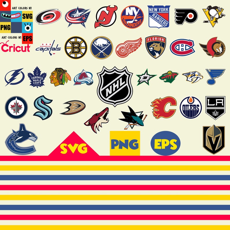 Download NHL SVG NHL Team Logos svg 2021 nhl svg bundle National | Etsy