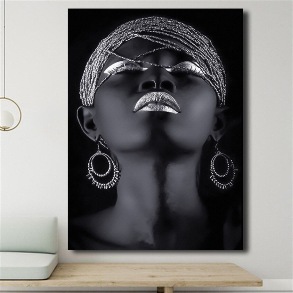 African Canvas Wall Art African American Art Canvas African Etsy