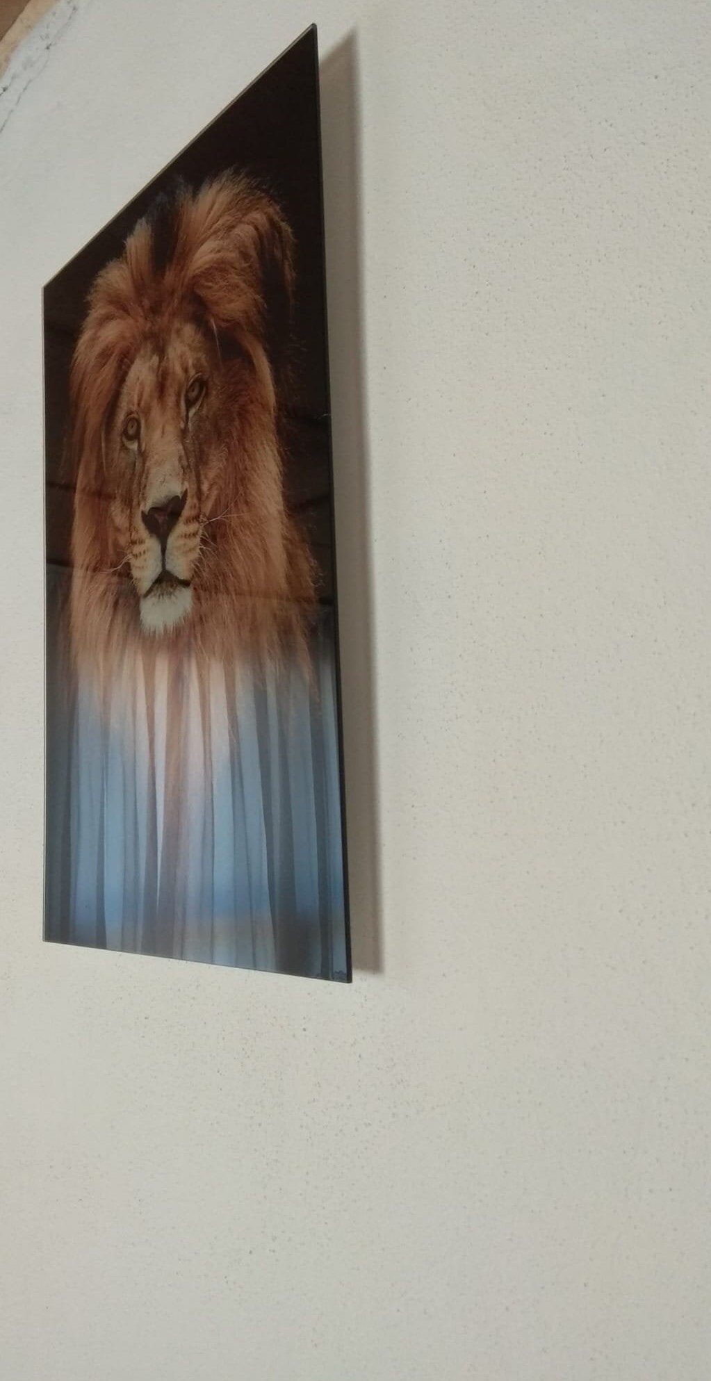 Lion Glass Wall Art Decor Print Ready to Hang Gift Abstract Etsy