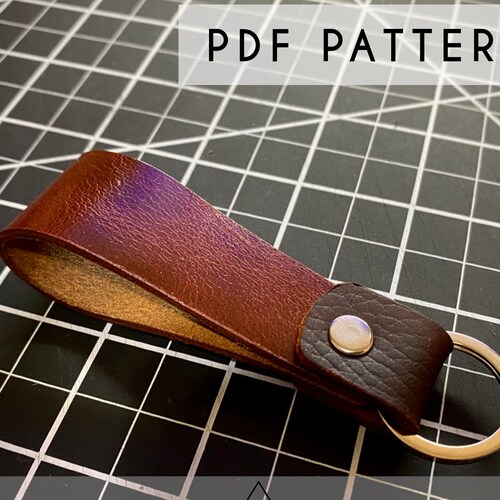 Leather Keychain PDF PATTERN Leather Keychain Digital | Etsy