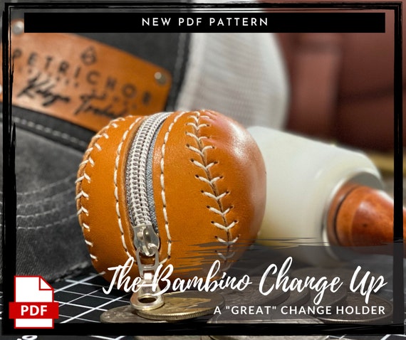 Baseball leather purse hotsell