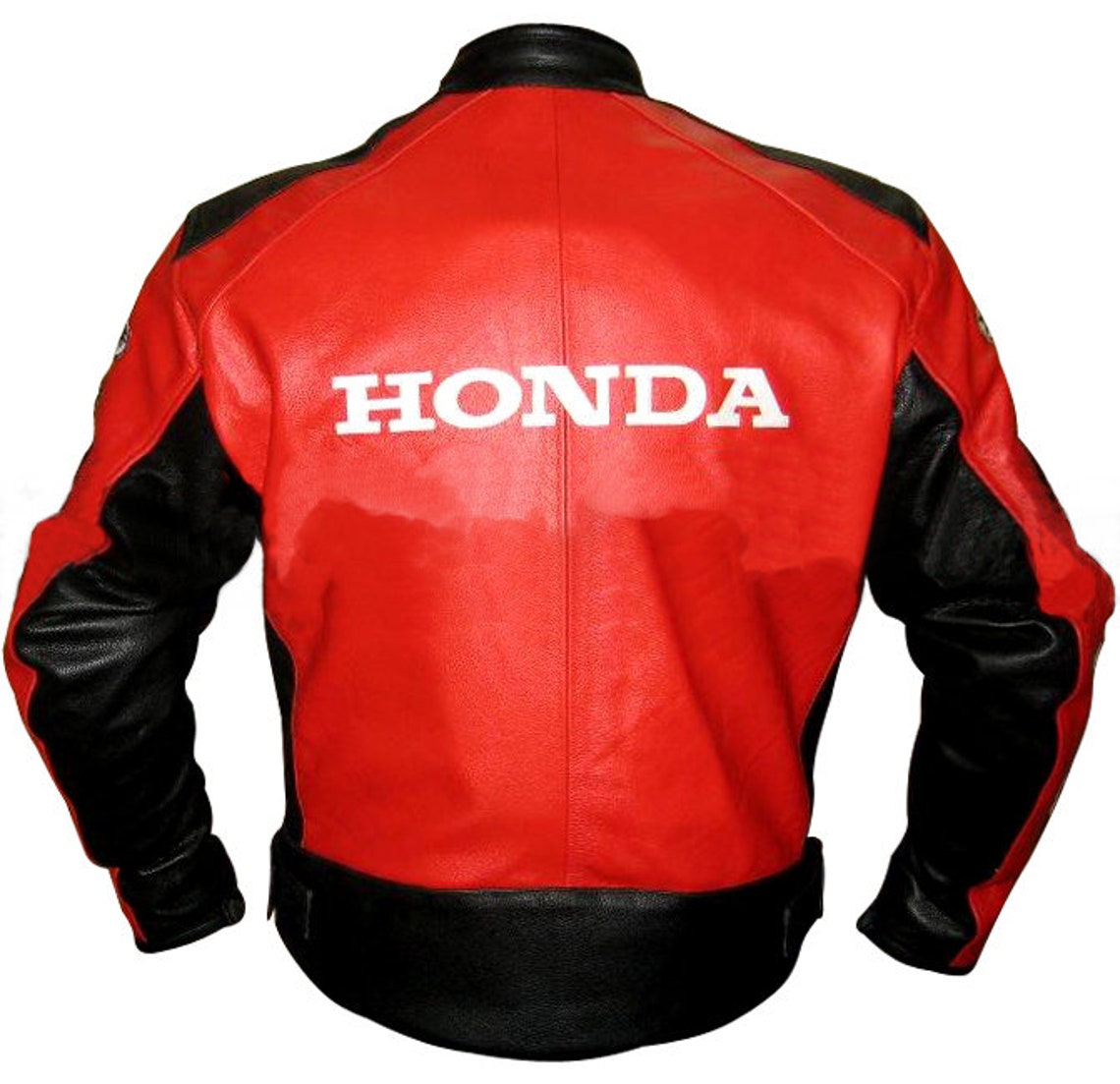 Honda Red Black Biker Leather Jacket Honda Motorcycle biker | Etsy