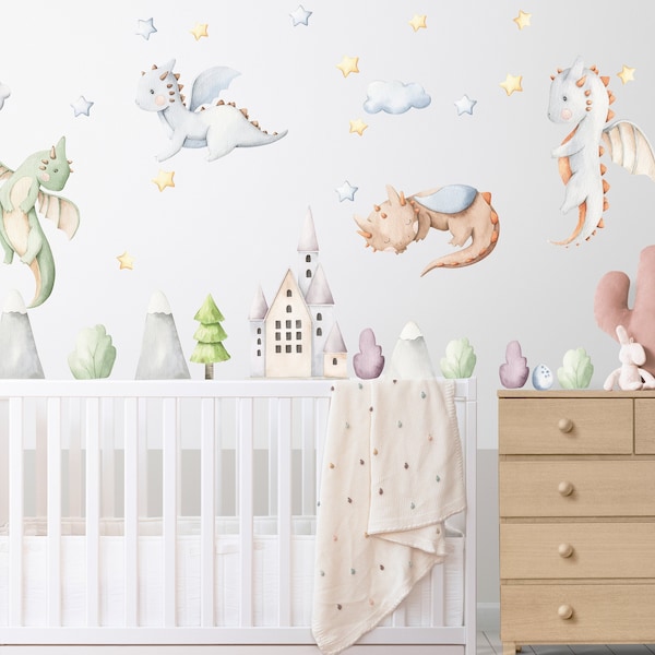 Nursery Wall Stickers Etsy UK