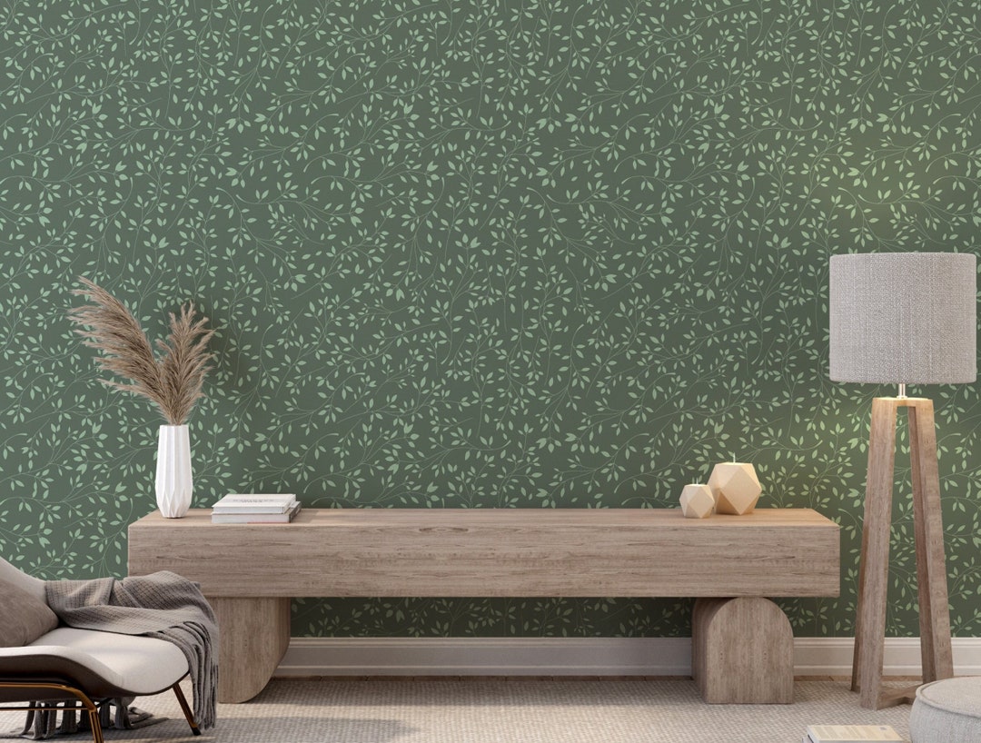 VaryStyle Strawberry Floral Peel And Stick Wallpaper – Green Contact Paper With Wild Strawberries, 17.7x118 Inches, Removable For Cabinets, Bedrooms & Bathrooms