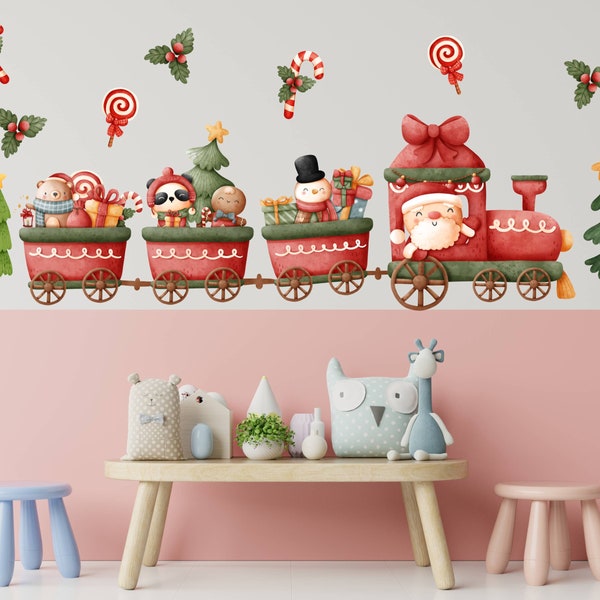Christmas Wall Decal Etsy
