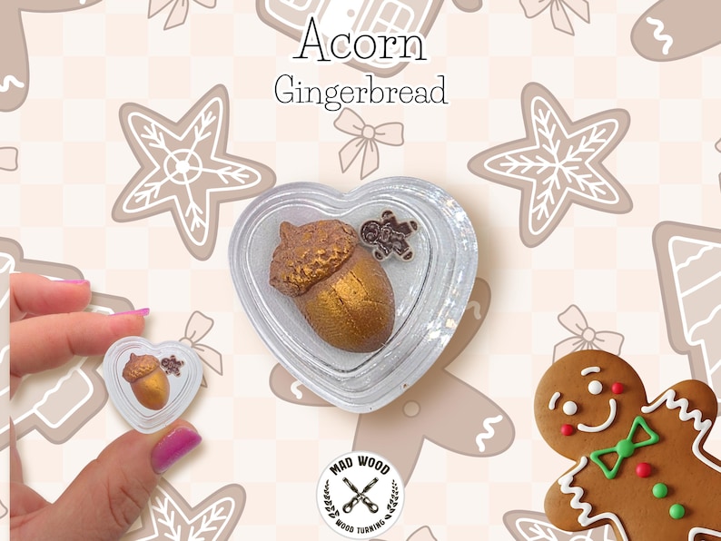 MAD PUTTY / Masilla para pintura de diamantes / Cera perfumada para taladros / Mad Putty / Tac / Sustituto de puntos de pegamento / MadwoodTurning / Vendedor de la UE GINGERBREAD Acorn
