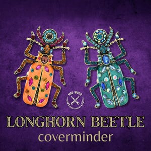 LONGHORN BEETLE Coverminder / Tela per pittura a diamante / Calamita da frigorifero / Accessori / Doppio magnete sottile e potente / MadWoodTurning Venditore UE