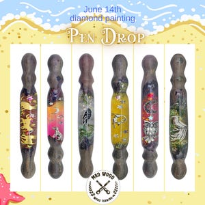 SATURDAY's Diamant Malerei Sommer Tier Stift Tropfen | 14.Juni | Premium Hybrid-Bohrstift | *Einzigartiges Hobby-Zubehör*| Madwood TurningSI*