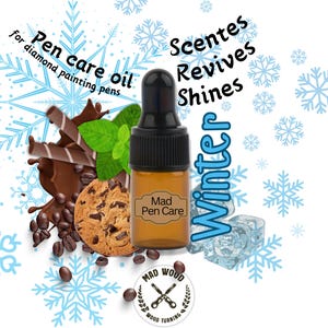 Mad PEN CARE / Profumi INVERNALI / Caffè Mirtillo Menta / Mad Pen Care Olio per penna per pittura a diamante / / accessori / / MadWoodTurning /