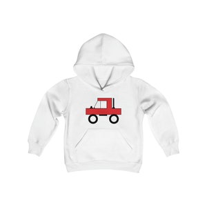 Monster Truck Youth Heavy Blend Hooded Sweatshirt
