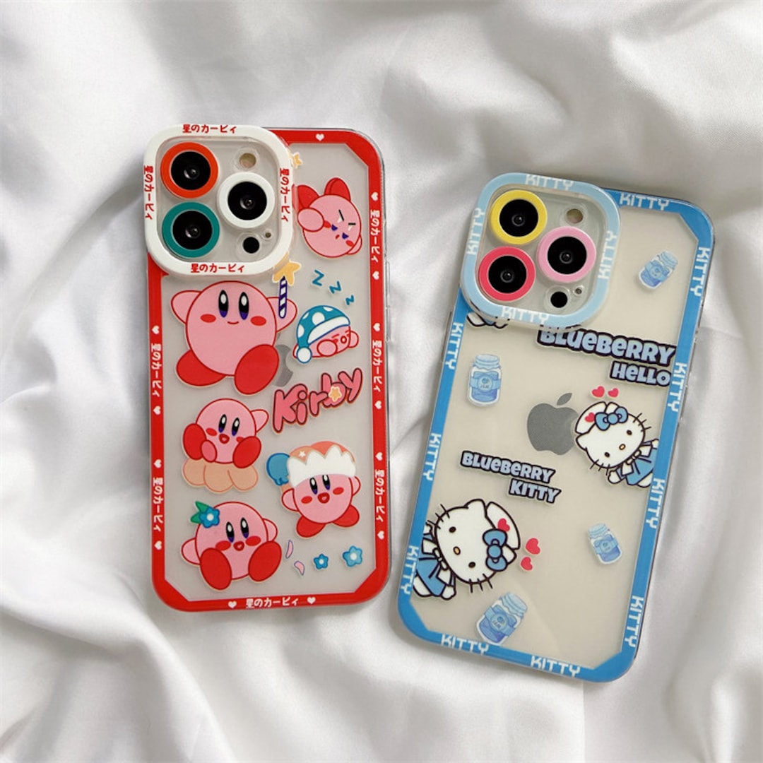 Cute Cartoon Leopard Print Hello Kitty Phone Case and AirPods Case