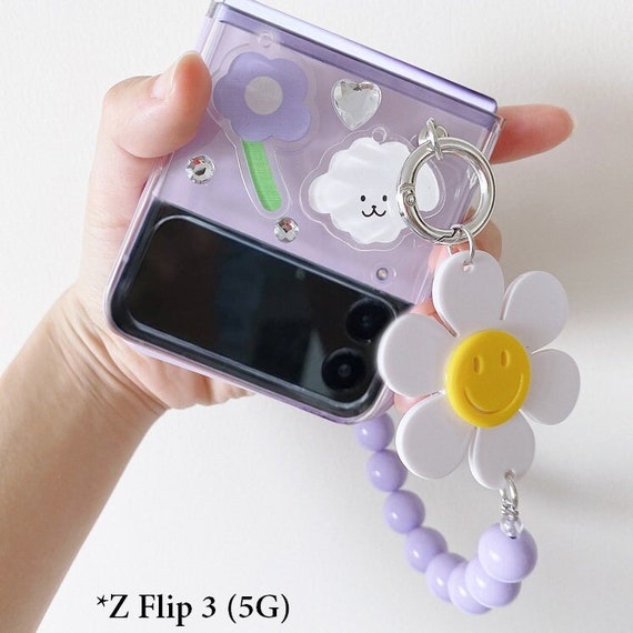 Korean Emoji Flower Dog Phone Case for Samsung Galaxy Z Flip | Etsy